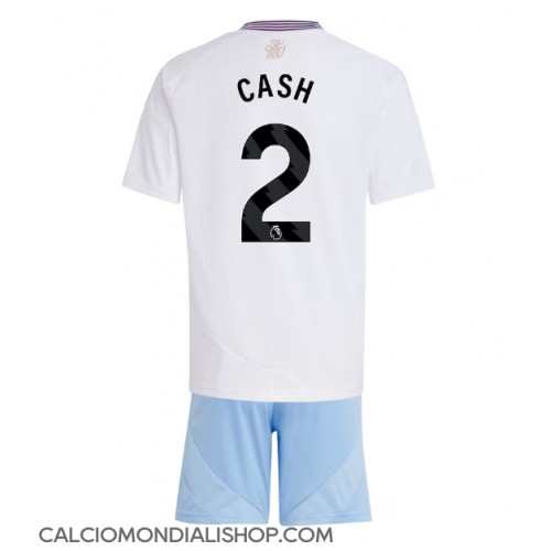 Maglie da calcio Aston Villa Matty Cash #2 Seconda Maglia Bambino 2024-25 Manica Corta (+ Pantaloni corti)